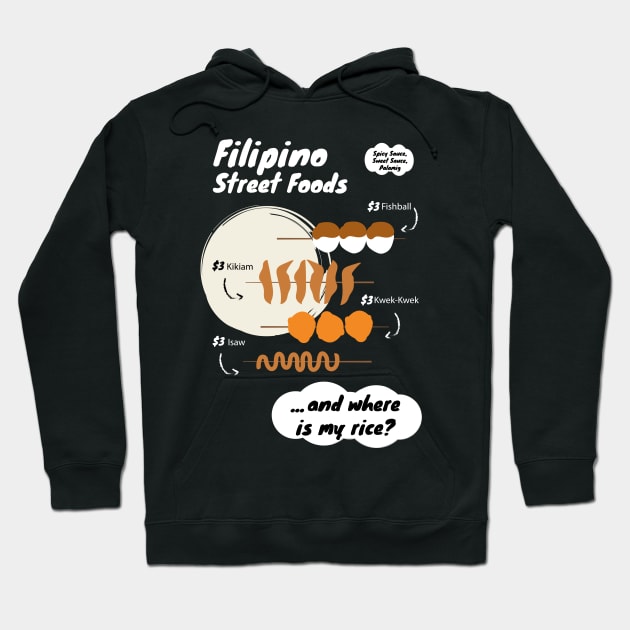 Funny Filipina Filipino Food Menu Rice Philippines Hoodie by melostore